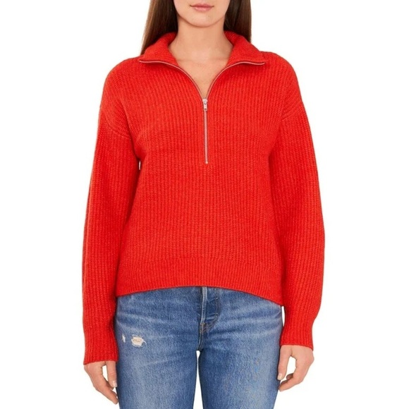 NWT Vince Camuto Half-Zip Pullover Ribbed Knit Sweater size XXL - Picture 1 of 8